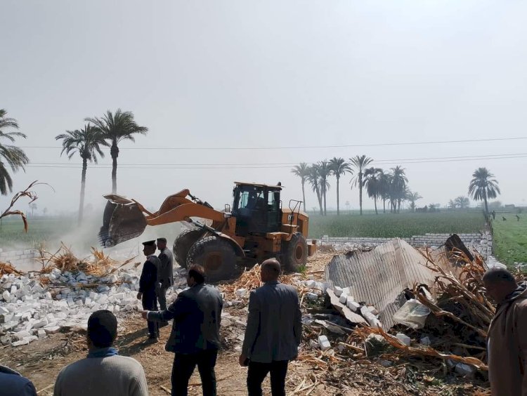 محافظ المنيا: إزالة ٦٧ حالة تعد على الأراضي الزراعية وأملاك الدولة بمراكز المحافظة