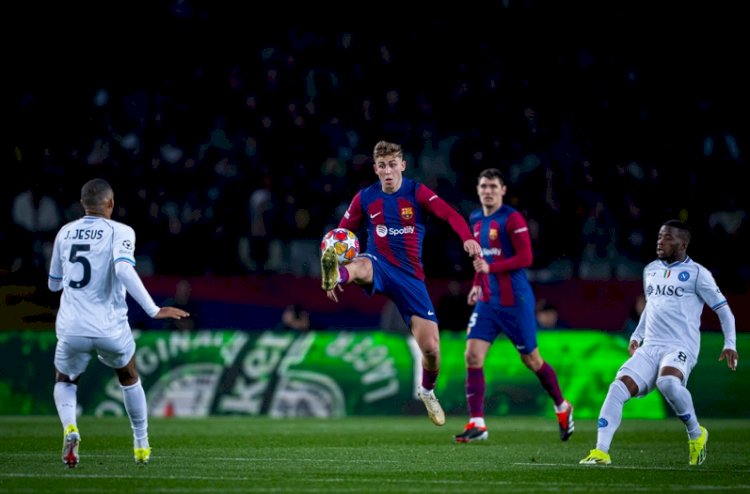 برشلونة الإسباني يتأهل لربع النهائي  على حساب نابولي الإيطالي  في دوري أبطال أوروبا