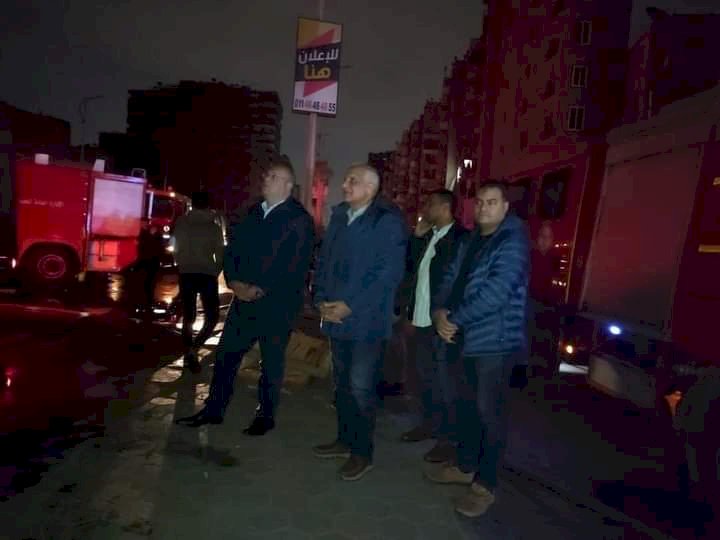 بالصور تفاصيل حريق استديو الاهرام اثناء تصوير مسلسل "المعلم"