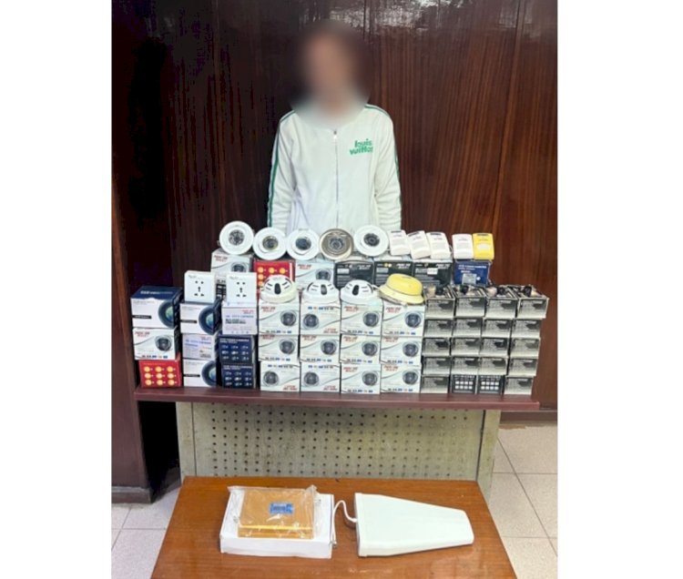 القبض علي صاحب محل لقيامه ببيع كاميرات مراقبة  بدون تصريح بالقاهرة