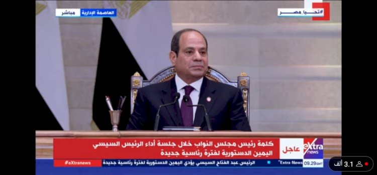 رئيس مجلس النواب :سر علي بركة الله يا سيادة الرئيس بمصر للحفاظ علي الوطن والأمن والأمان