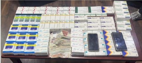 ضبط صيدلى بالقاهرة لحيازته عقاقير طبية مؤثرة على الحالة النفسية والعصبية غير مصرح بتداولها خارج الصيدلية