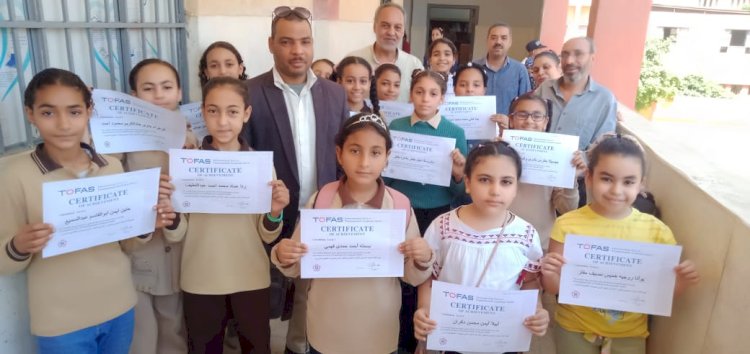 مدرسة البنات الابتدائية تكرم التلميذات الفائزات في مسابقة ( توفاس) الرياضية