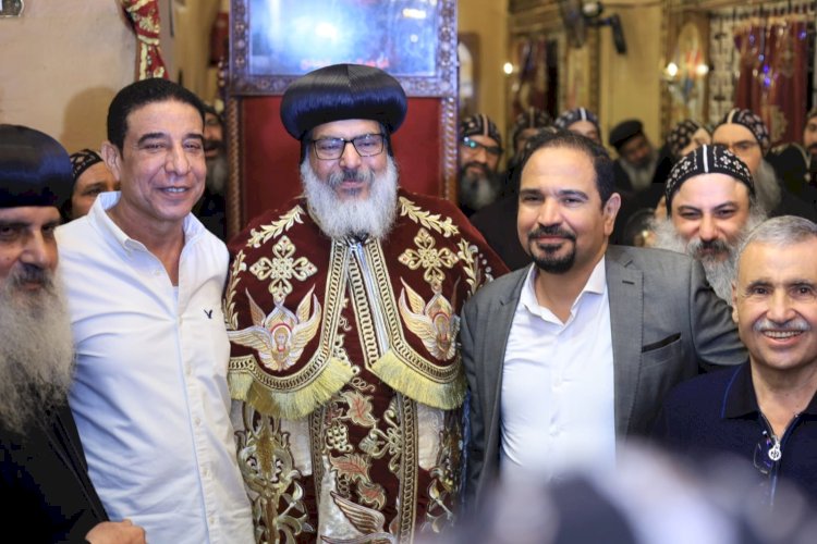 حفل تجليس نيافة الأنبا أقلاديوس أسقف ورئيس دير الأنبا باخوميوس الشايب بالأقصر