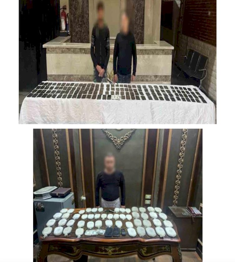 ضبط "٨"تجار مخدرات في حملة امنية بعدة محافظات