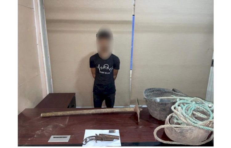 القبض علي عاطل لقيامه بالتنقيب عن الاثار بالقاهرة