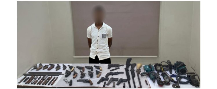 ضبط ورشة لتصنيع وبيع الاسلحة بالاقصر