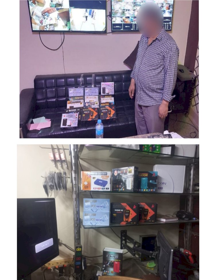 القبض علي متهم لبيعه اجهزة الريسيفر لفك القنوات  الفضائية الغير مصرح بتداولها بالدقهلية