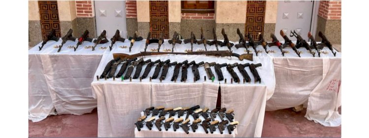 ضبط أسلحة الية وخرطوش ومحلي ومخدرات باسيوط واسوان ودمياط