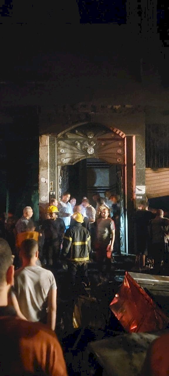 الحماية المدنية تسيطر  على حريق بمخزن أجهزة كهربائية بملوى دون خسائر فى الأرواح