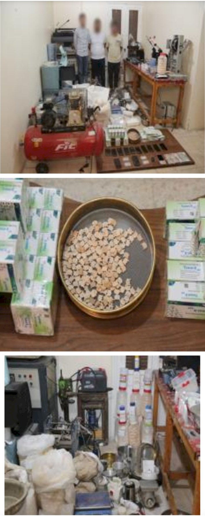 ضبط تشكيل عصابي تخصص تصنيع مخدرات بالشرقية