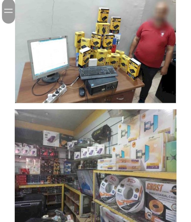 ضبط متهمين يبيعان القنوات الفضائية الغير مصرح بتداولها ببني سويف