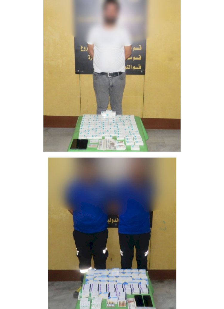 وقوع مروجي المخدرات المؤثرة علي الصحة النفسية بالجيزة