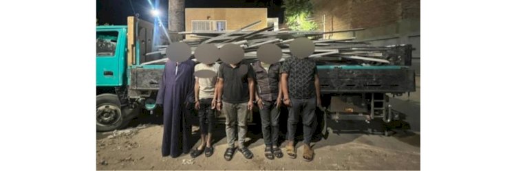 القبض علي تشكيل سرقة ابراج كهرباء الضغط العالي بسوهاج