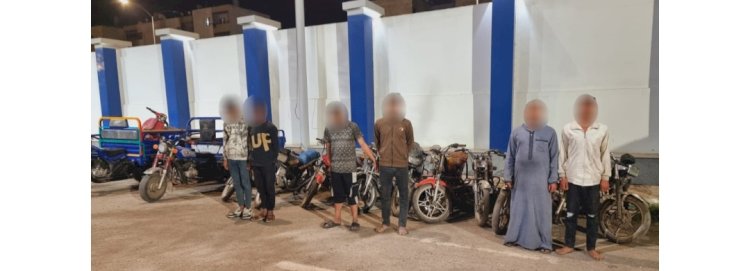 القبض علي تشكيلات سرقة الدراجات والاموال والاسلاك الكهربائية بثلاثة محافظات