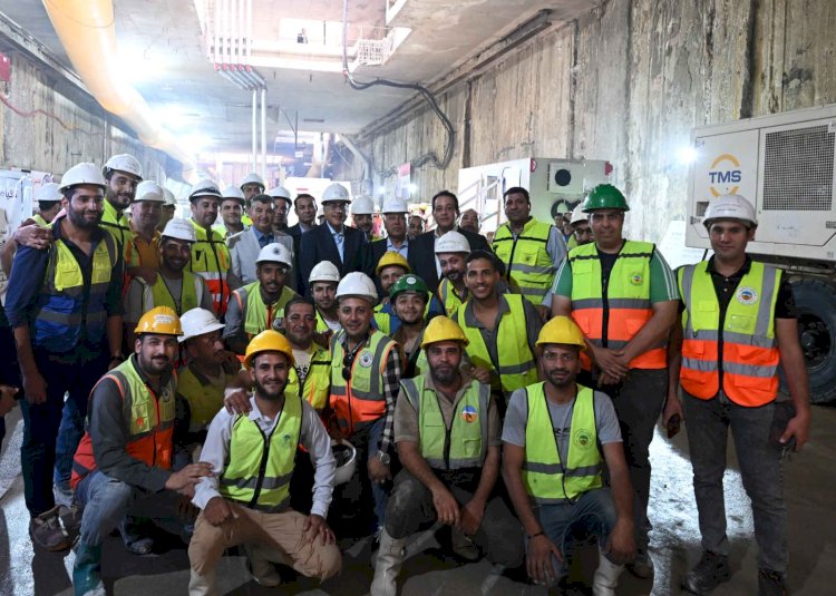 رئيس الوزراء يتفقد أعمال تنفيذ المرحلة الأولى من الخط الرابع لمترو الأنفاق