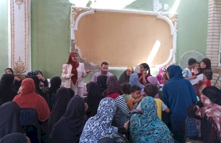 قافلة شاملة لجامعة جنوب الوادي بقرية هو بنجع حمادي