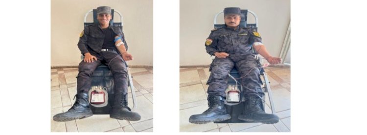 رجال شرطة الامن المركزي يتبرعون بدمائهم لانقاذ المرضي والمصابين