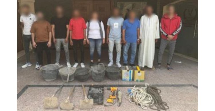 ضبط "٩"متهمين بالتنقيب عن الاثار بالقاهرة