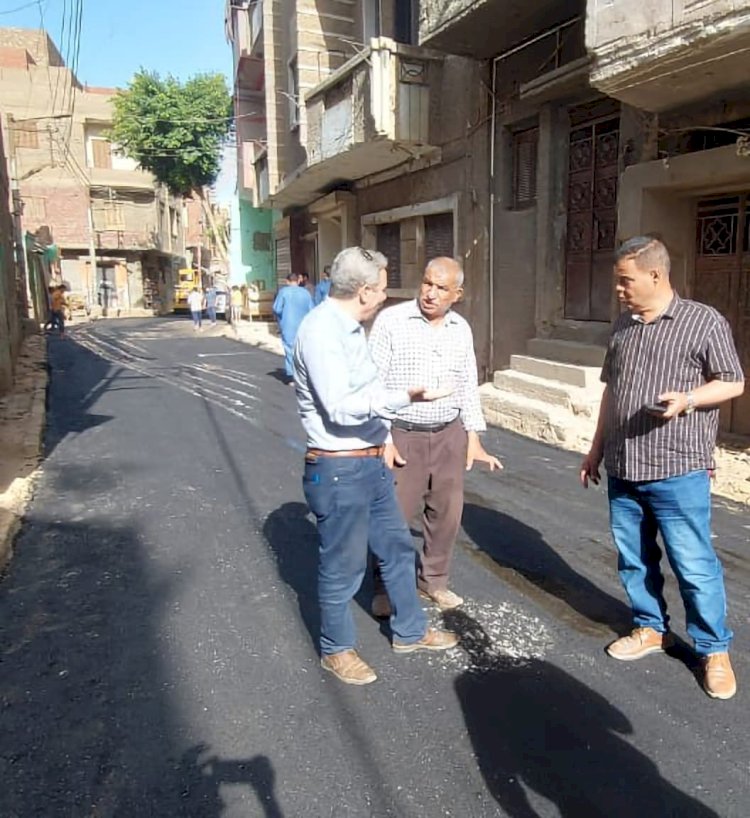 رفع كفاءة شوارع حي جنوب مدينة ملوي والانتهاء من رصف شارع ابن خصيب بمدينة المنيا