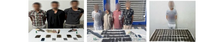 سقوط"١٠"عناصر اجرامية وبحوزتهم مخدرات بثلاثة محافظات