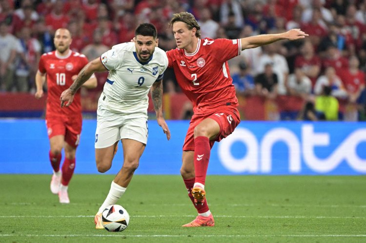 الدنمارك تتعادل مع صربيا فى كأس  الامم الاوروبية يورو ٢٠٢٤م