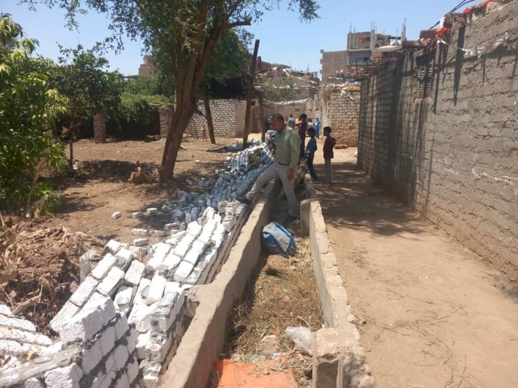 تنفيذ عدد ٢ حالة إزالة فورية بقرية دندره