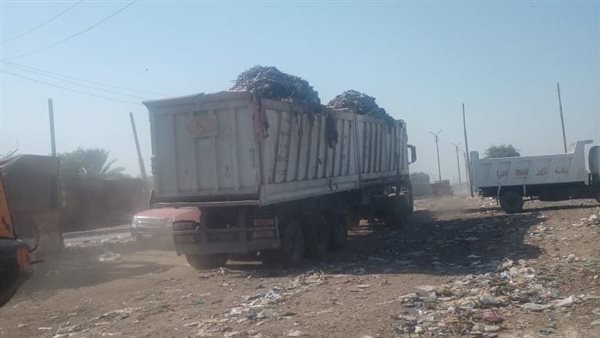 رفع 350 طن مخلفات صلبة وقمامة بالمنيا 