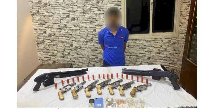 سقوط تاجر اسلحة في قبضة الشرطة بالدقهلية