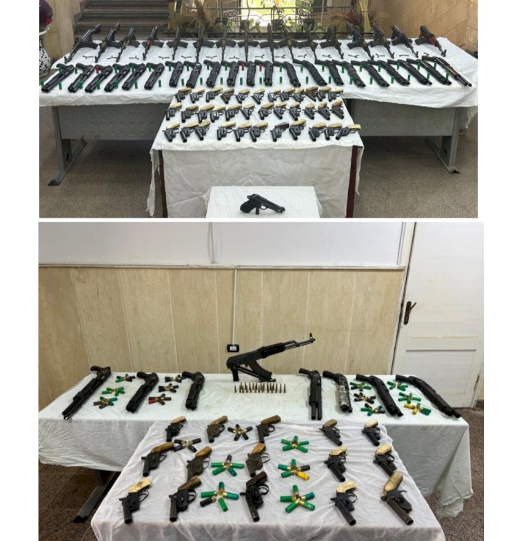 حملات امنية لضبط حائزي المخدرات والاسلحة والهاربين من احكام باسيوط ودمياط واسوان