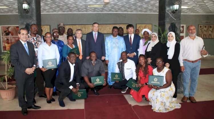 "فاروق"يشهد حفل تخرج ٢٣ متدرب افريقي في برنامج تبني زراعة الارز