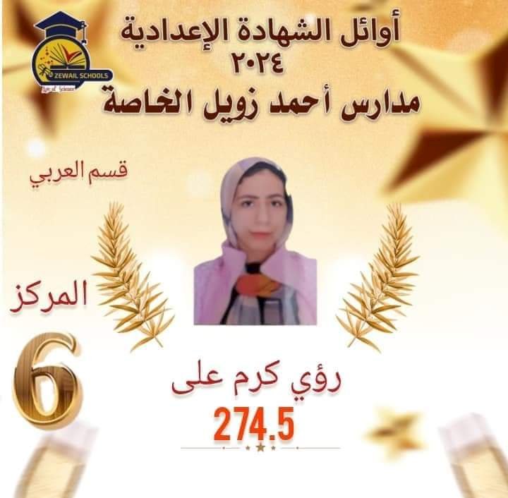 مليار مبروووك رؤي كرم العمدة من الأوائل دائما