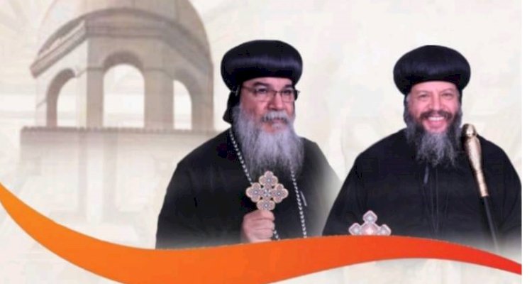 الأنبا يوسف مطران جنوب امريكا يلقي محاضرة في الكلية الاكليريكية بالمنيا