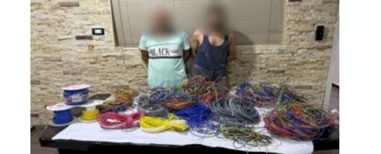 القبض علي سارقي الاسلاك الكهربائية والمساكن والتليفونات بالقاهرة