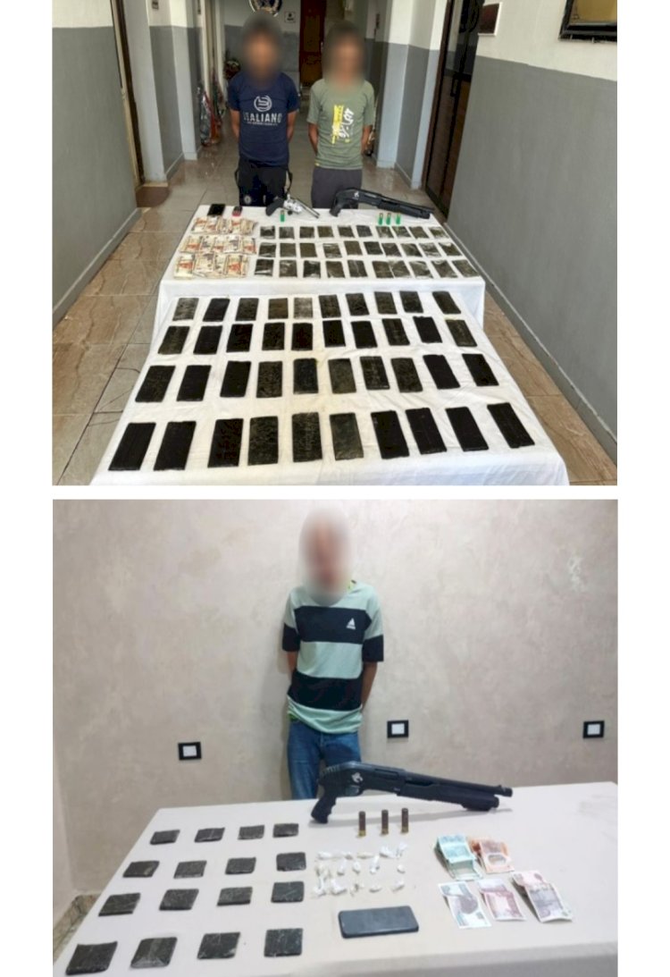 القبض علي ٤ متهمين بحوزتهما اسلحة ومخدرات بسيناء والشرقية