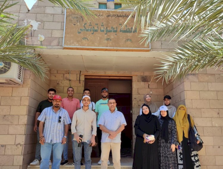 الزراعة: بحوث الصحراء يعزز مهارات طلاب كلية الزراعة بمحطة بحوث توشكي