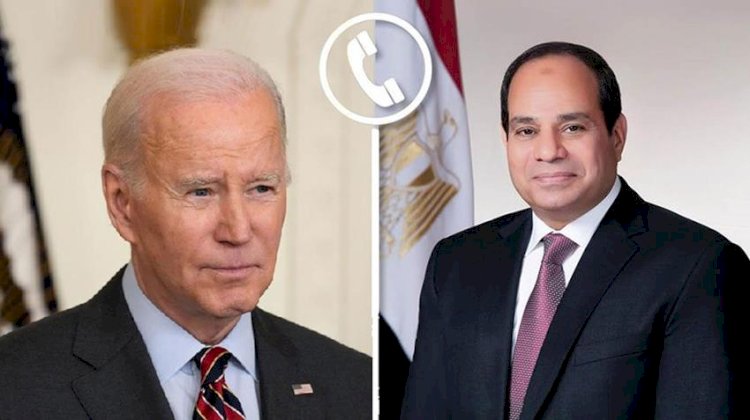 الرئيس السيسي يتلقى اتصالًا هاتفيًا من الرئيس الأمريكي