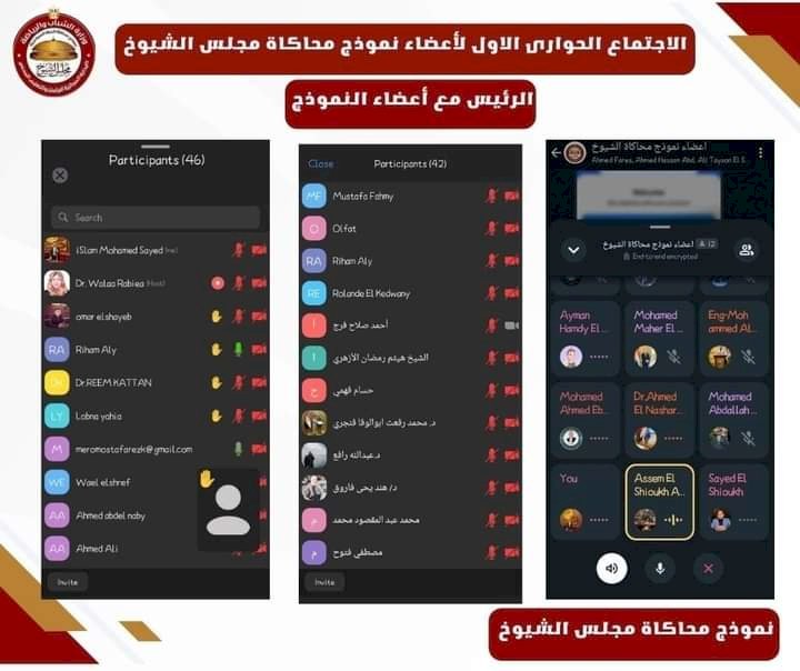"نموذج محاكاة مجلس الشيوخ" يعقد اجتماعًا تنظيميًا .. أون لاين