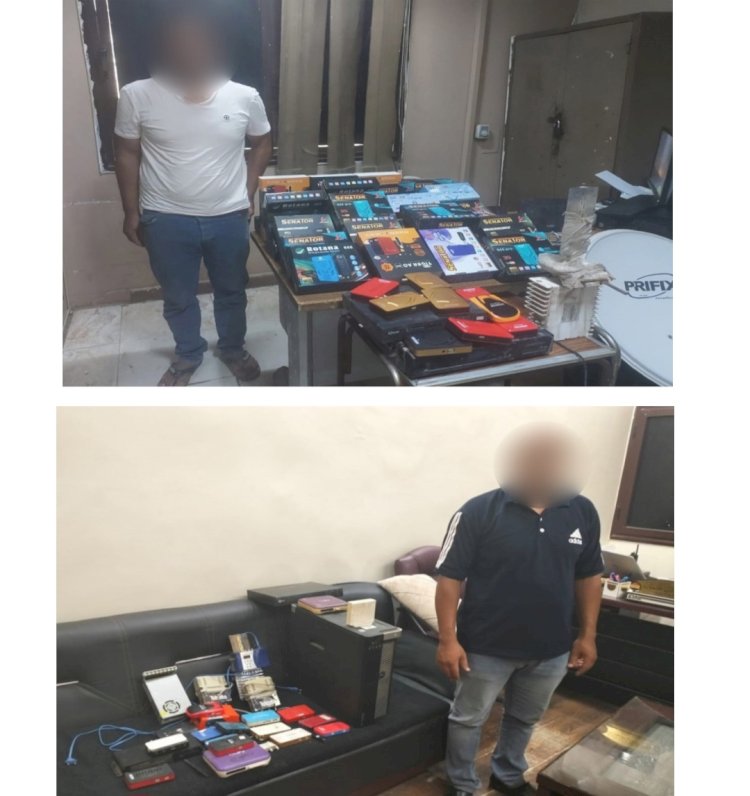 ضبط مالك شبكة بث تليفزيونية بدون ترخيص بالقليوبية