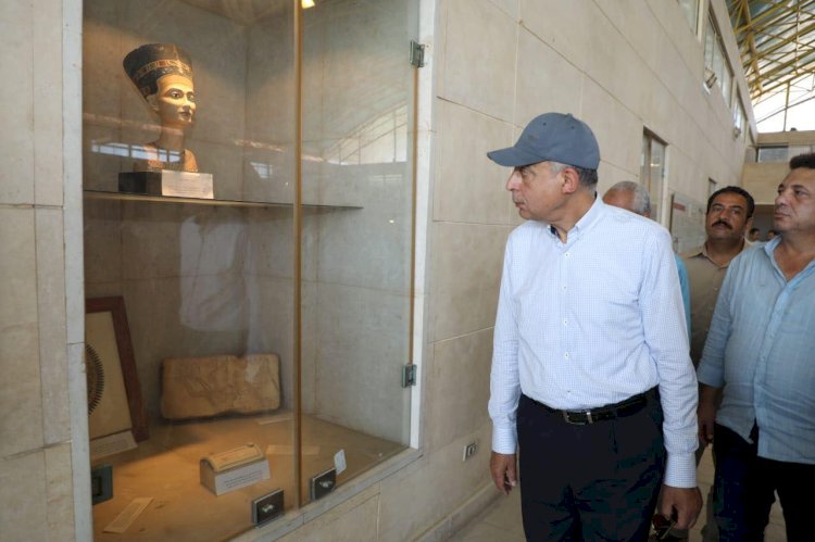 من تل العمارنة .. محافظ المنيا :خطة طموحة لاستعادة مكانتنا على خريطة السياحية العالمية