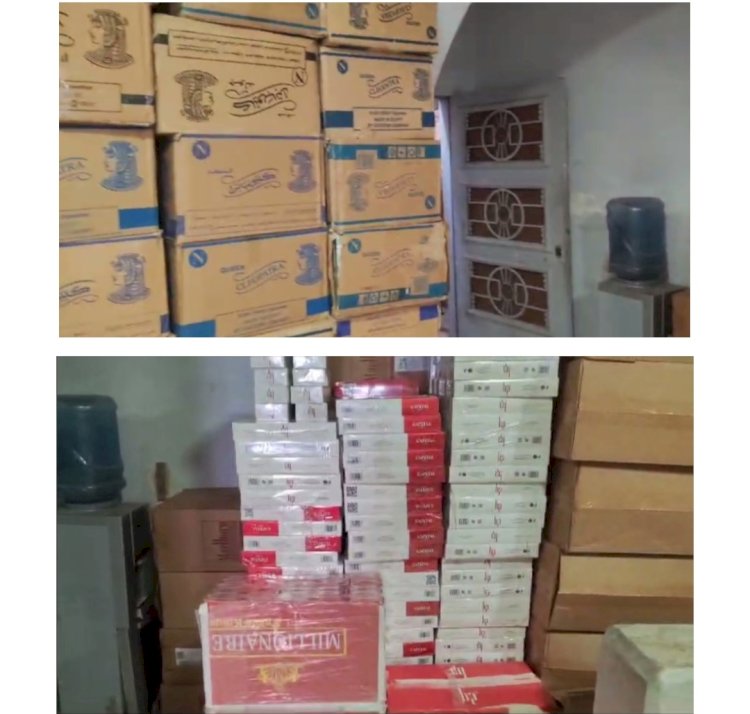 ضبط ٦٠ ألف عبوة سجائر في السوق السوداء بدمياط