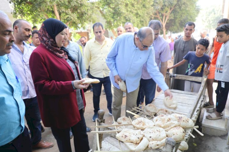 محافظ المنيا يقود حملة تموينية بديرمواس ويقرر غلق 3 مخابز مخالفة
