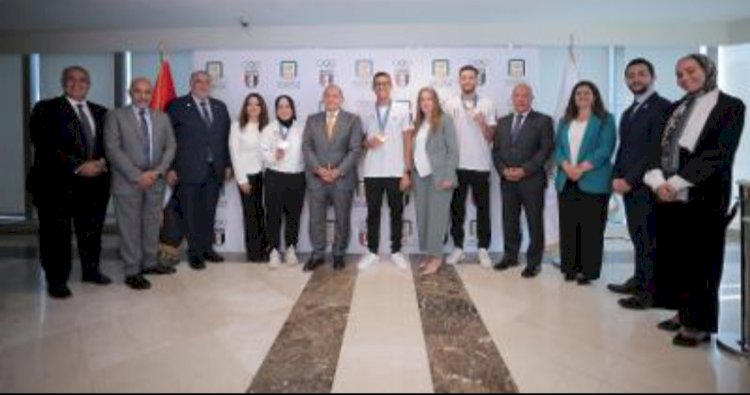 الاهلي المصري يكرم ابطال مصر  في دورة الالعاب الاوليمبية