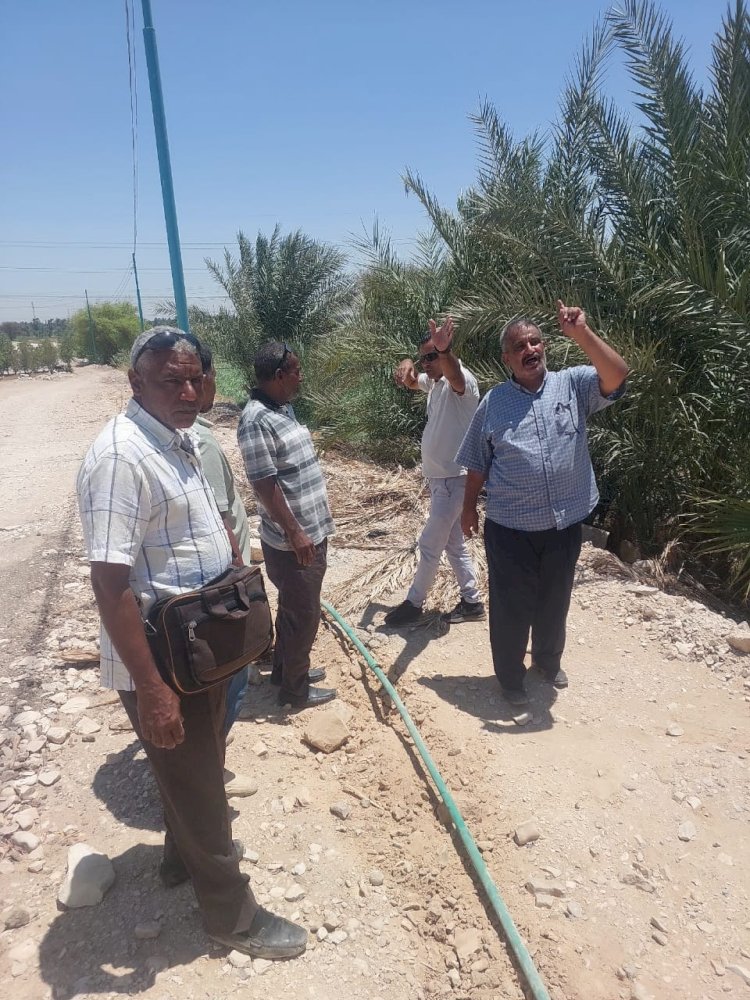 محلي نقادة :  إزالة خط مياة غير مرخص يستخدم في رى الزراعات