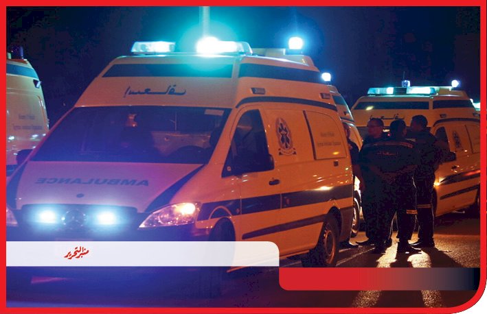 مصرع وإصابة 6 أشخاص في حادث تصادم بالمنيا
