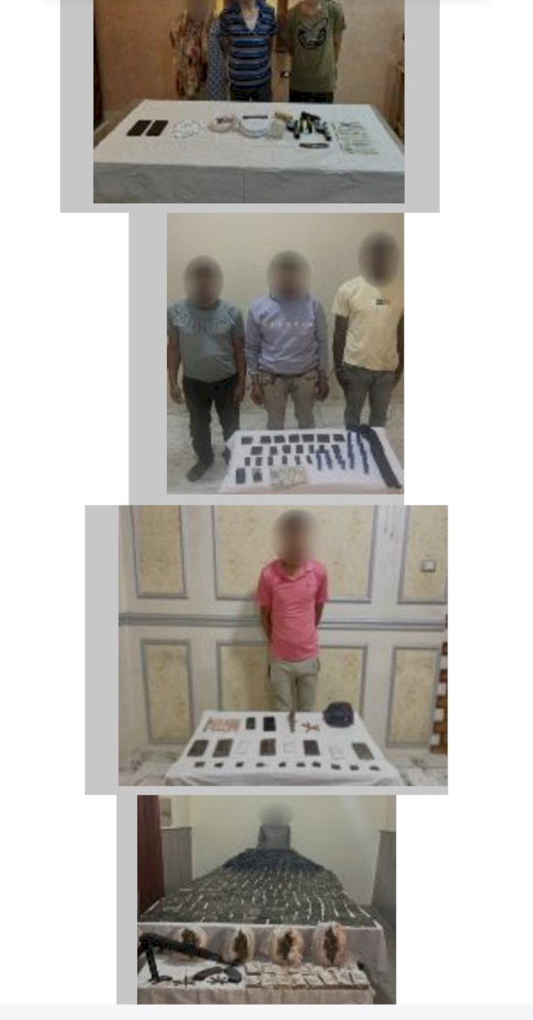 ضبط انواع من المخدرات بخمسة محافظات