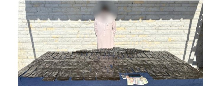 ضبط اكثر من ٣٢ كيلو حشيش بحوزة تاجر بمطروح