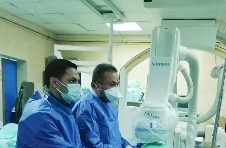 اغلاق الشريان الهوائى الأيسر العلوى النازف باستخدام القسطرة التداخلية لمريض بمستشفي قنا الجامعية