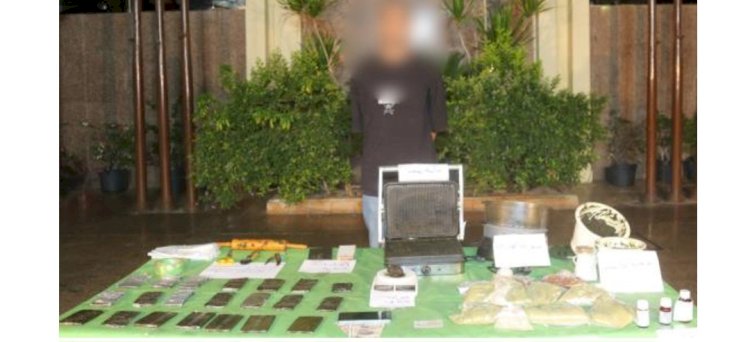 ضبط تاجر اعادة وتدوير المواد المخدرة بالجيزة