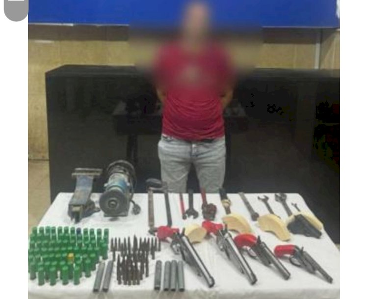 القبض علي عاطل لقيامه بادارة ورشة لتصنيع الاسلحة بدون ترخيص بالقاهرة